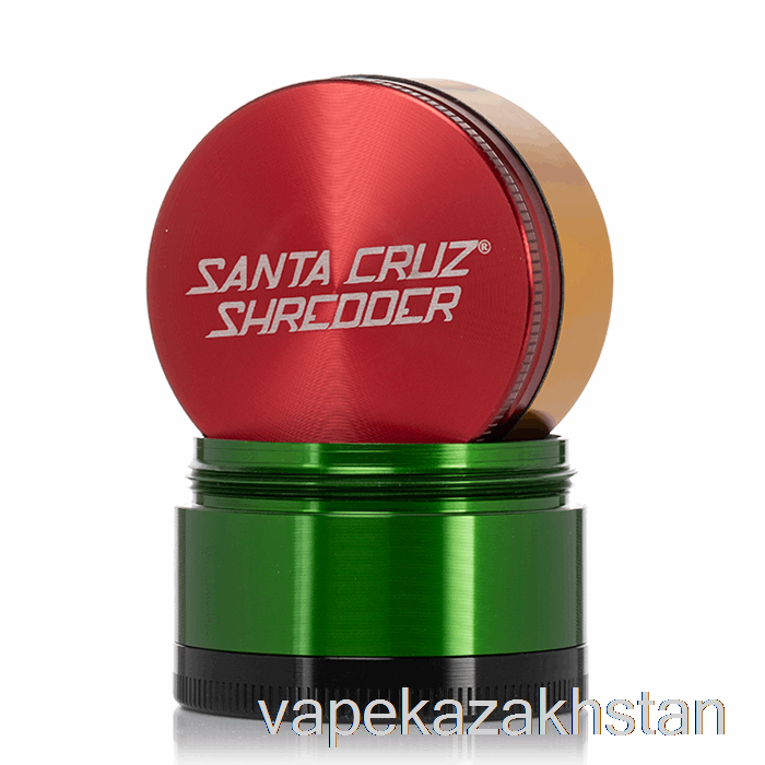 Vape Disposable Santa Cruz Shredder 2.2inch Medium 4-Piece Grinder Rasta (53mm)